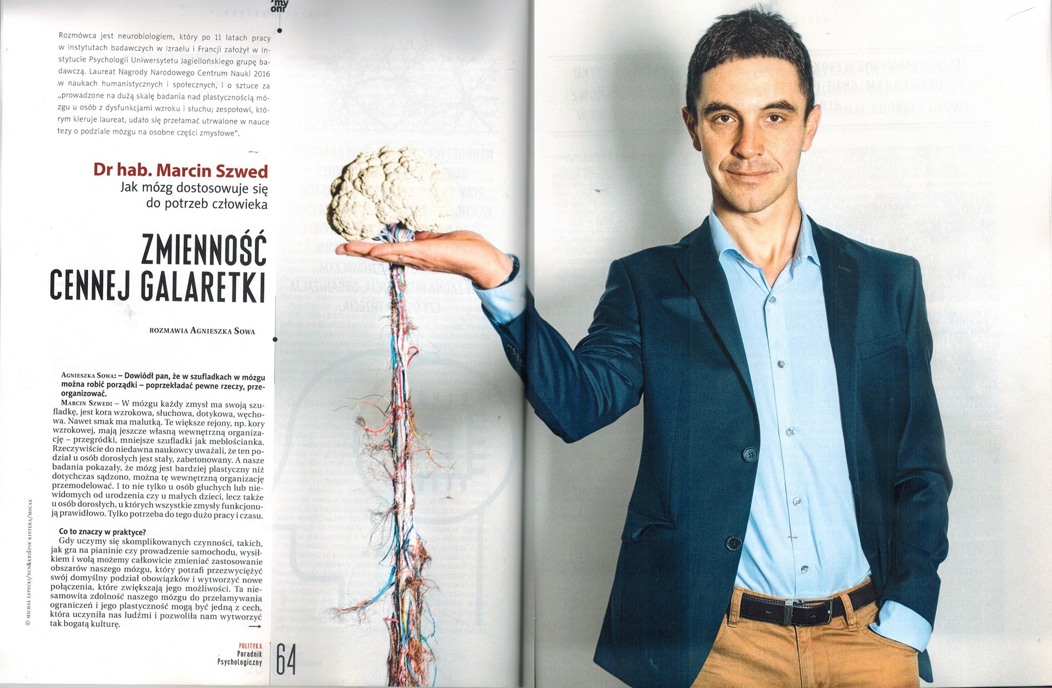 Wywiad z Marcinem Szwedem w magazynie Ja My Oni